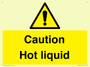 Caution Hot liquid